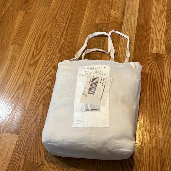 Anthropologie Relaxed Line-Cotton Duvet Cover Size Queen NWT - Picture 7 of 14